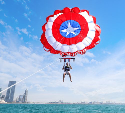 Parasailing at Dubai Jbr