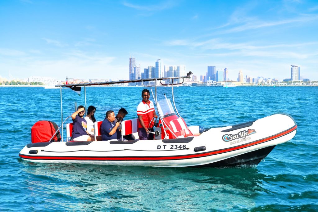 speedboat ride in Dubai